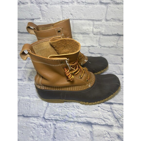 L.L. Bean Shoes - LL Bean Boots BM Size 9 M Womens  Brown 8" Waterproof Made In The USA